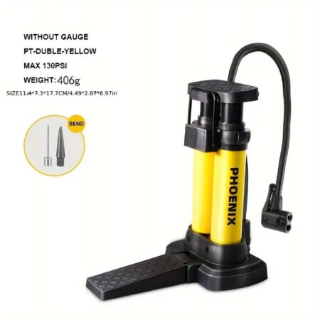Compact & Portable Bike Foot Pump - MAX 150PSI With Gauge